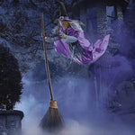 Gruselige Hexe in Aktion – Belebende Halloween-Dekoration mit Licht und Ton