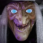 Gruselige Hexe in Aktion – Belebende Halloween-Dekoration mit Licht und Ton