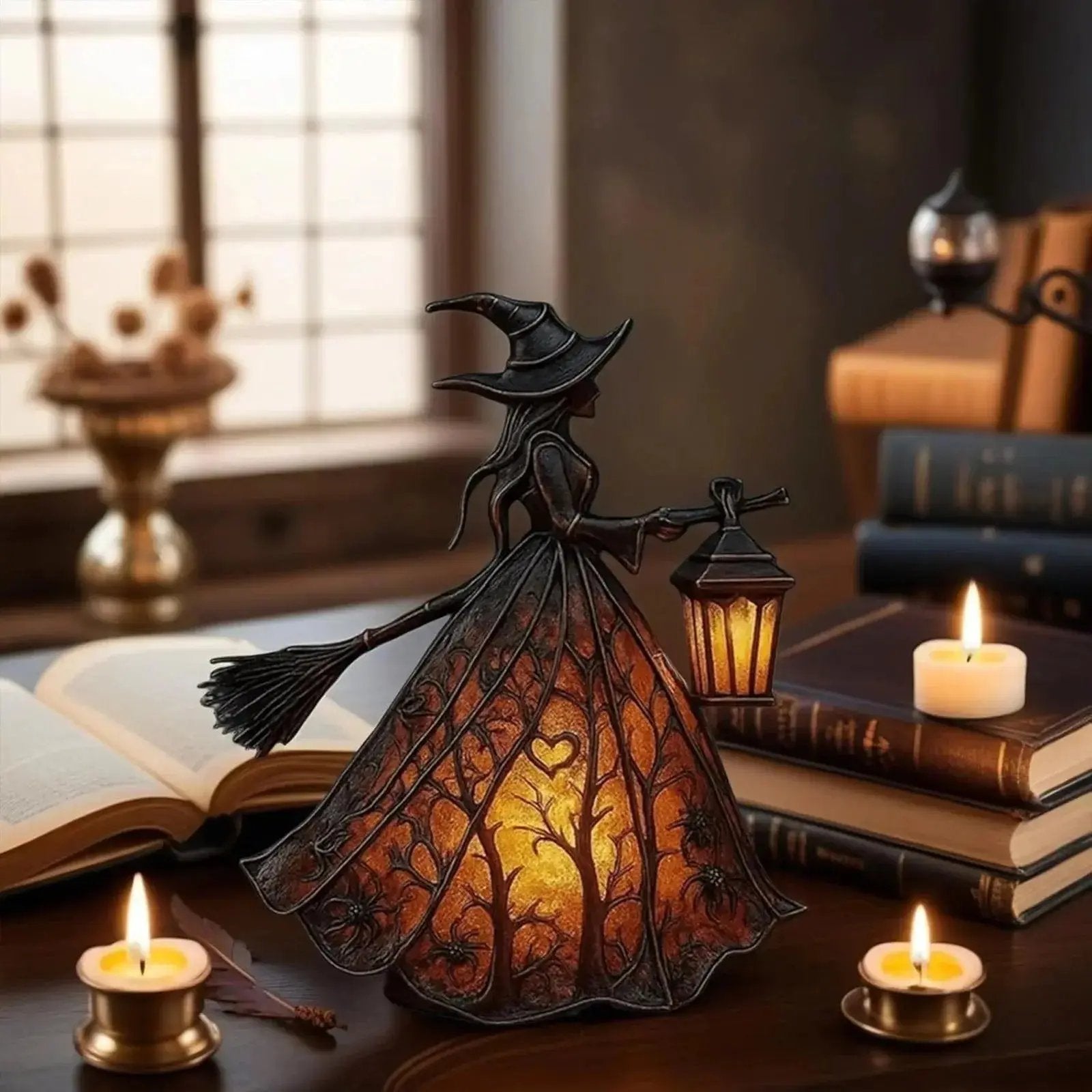 Zauberhafte Hexenlampe für Halloween