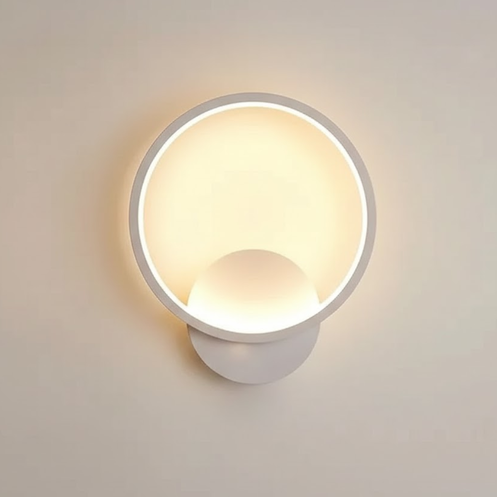 Luminara Circle LED Wall Light – Aluminum Lamp with LED