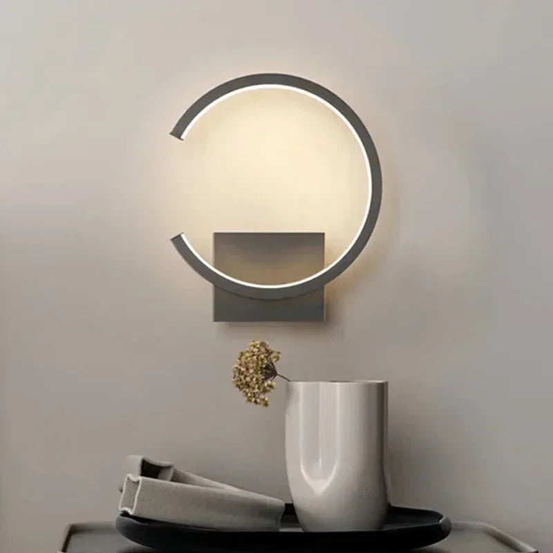 Luminara Circle LED Wall Light – Aluminum Lamp with LED