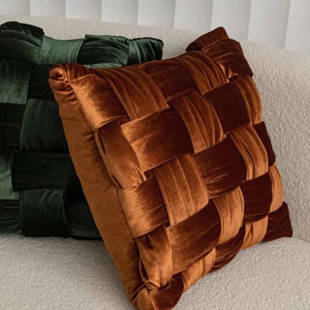 Handmade Silk Velvet Cushion Cover – Elegance and Comfort for Your Home