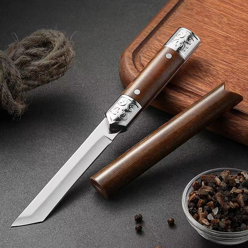 Meisterhafte Küchenmesser mit japanischem Holzgriff