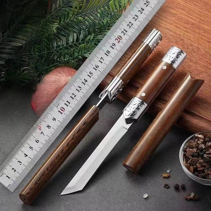 Meisterhafte Küchenmesser mit japanischem Holzgriff