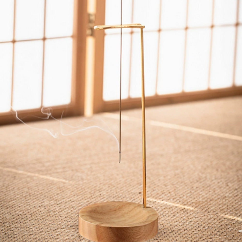 Nature-Inspired Wooden Incense Burner for Meditation and Relaxation