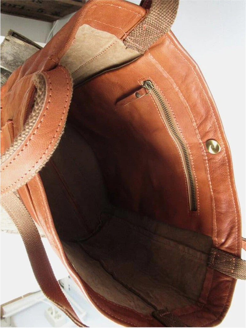 Elegante Schultertasche | Geräumige Handtasche aus Premium-Lederoptik