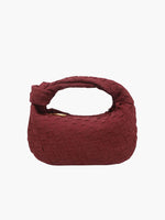 Elegante Umhängetasche | Geflochtenes Design | Vegane Wildleder-Optik