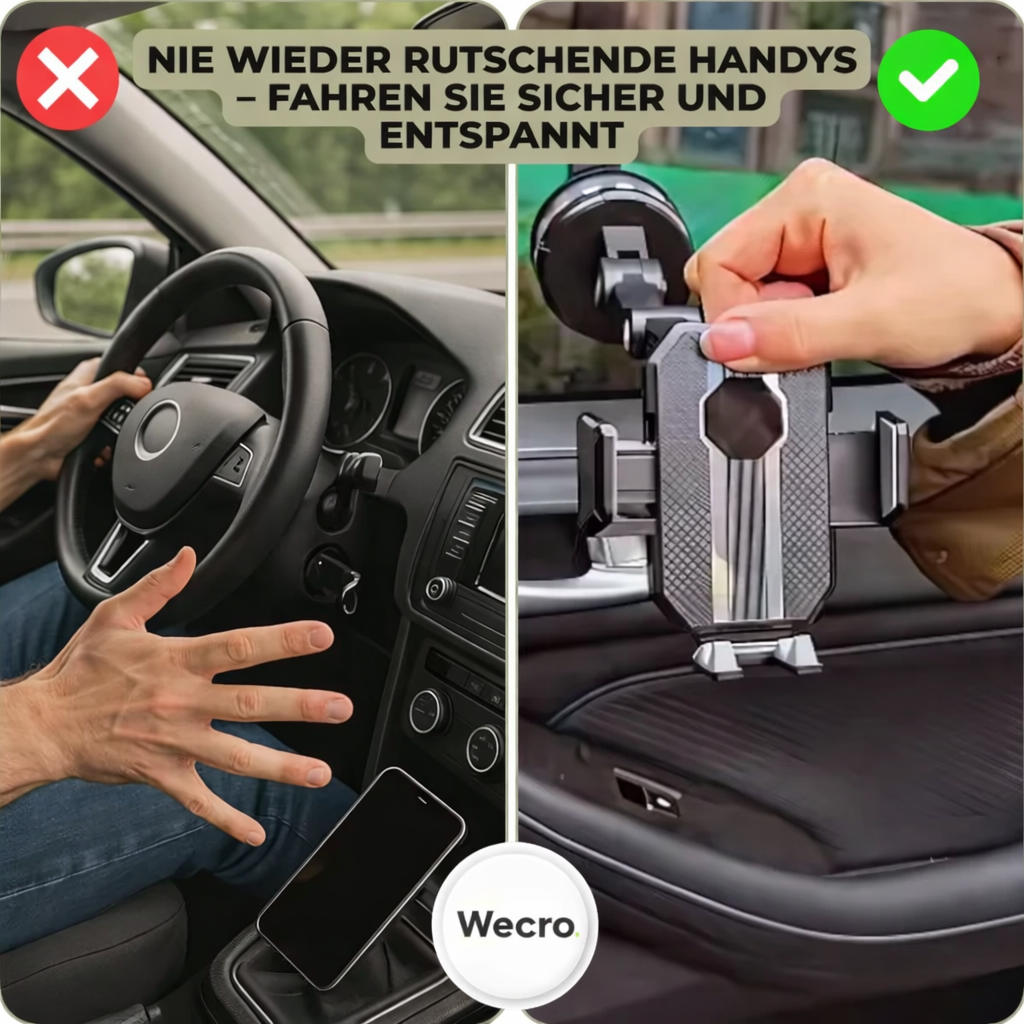 Smartphone Halterung mit Saugnapf und 360° Drehung