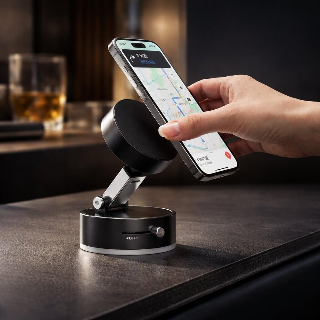 Praktischer Smartphone-Halter für das Auto | Starker Halt | Flexibel und Faltbar