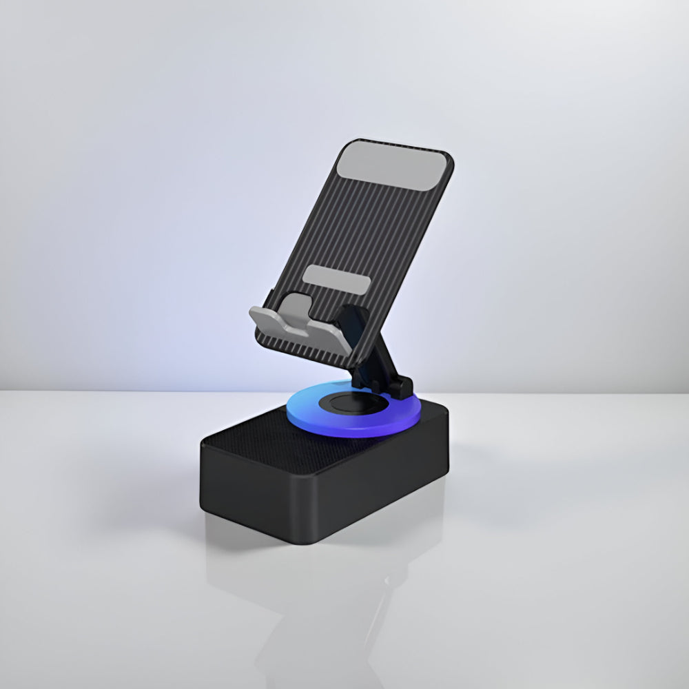 Multifunktionale Smartphone Halterung mit Bluetooth Lautsprecher