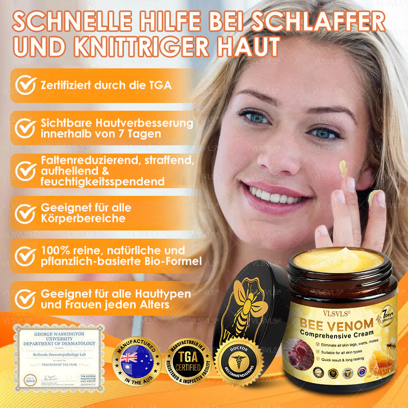 Hautstraffende Anti-Aging Creme mit Bienenpeptiden