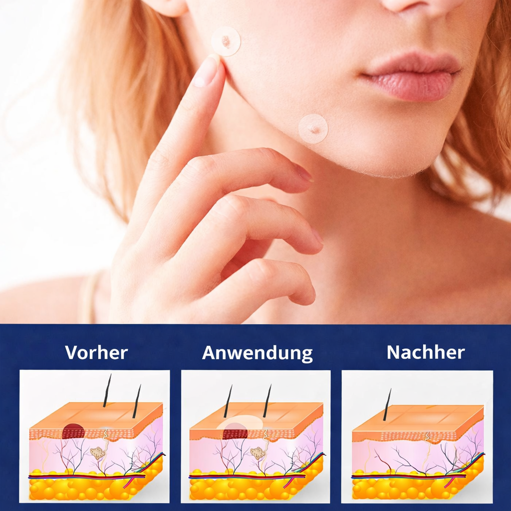 Hautfaltenentferner | Schmerzfreies & natürliches Patch für die Anwendung zu Hause
