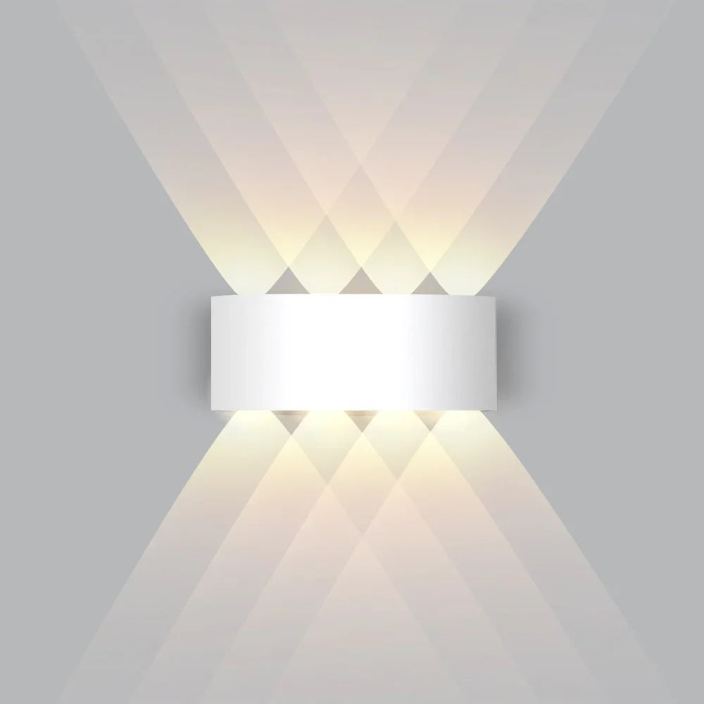 Moderne LED Wandleuchte mit Auf- und Abstrahlung – Warmweiß