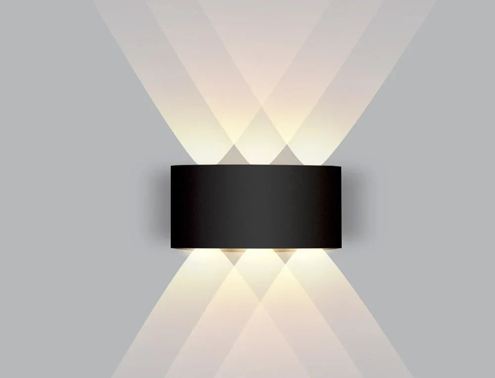 Moderne LED Wandleuchte mit Auf- und Abstrahlung – Warmweiß