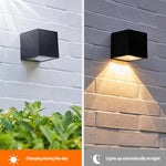 Solar-Wandlampe für Außenbereiche mit zwei Lichtmodi | SolaraLux