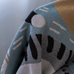 Herbstliche Retro-Couchdecke für Gemütlichkeit