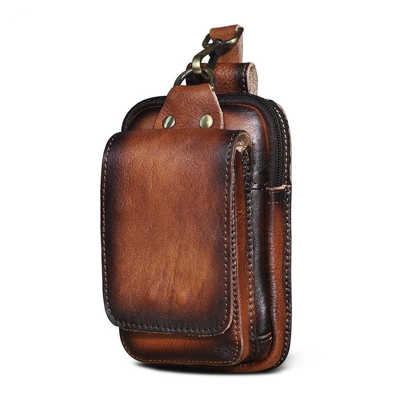 Elegante Herren Hüfttasche aus hochwertigem Leder