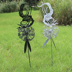 Dancing Elf and Dandelion - Outdoor Garden Sculpture