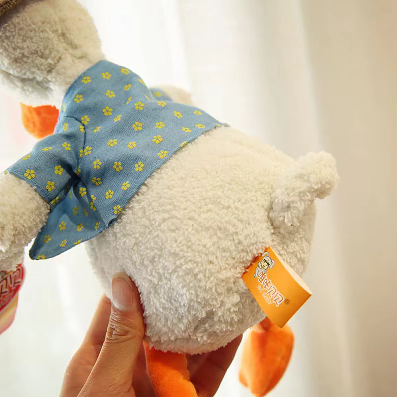 Kinderspielzeug: Ente mit Hut und Sprachfunktion