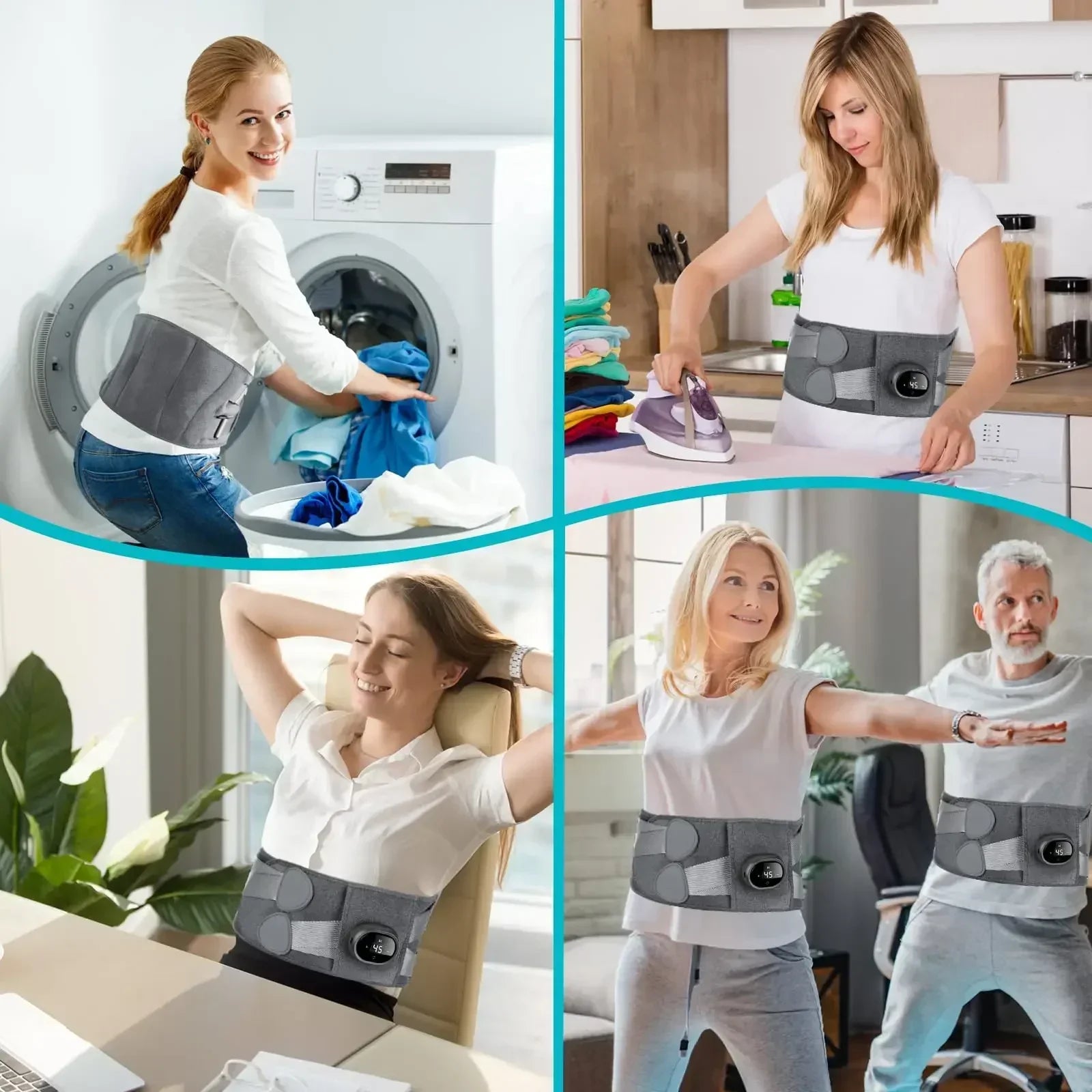 Wärmendes Massagegerät für unteren Rücken mit Vibrationsfunktion