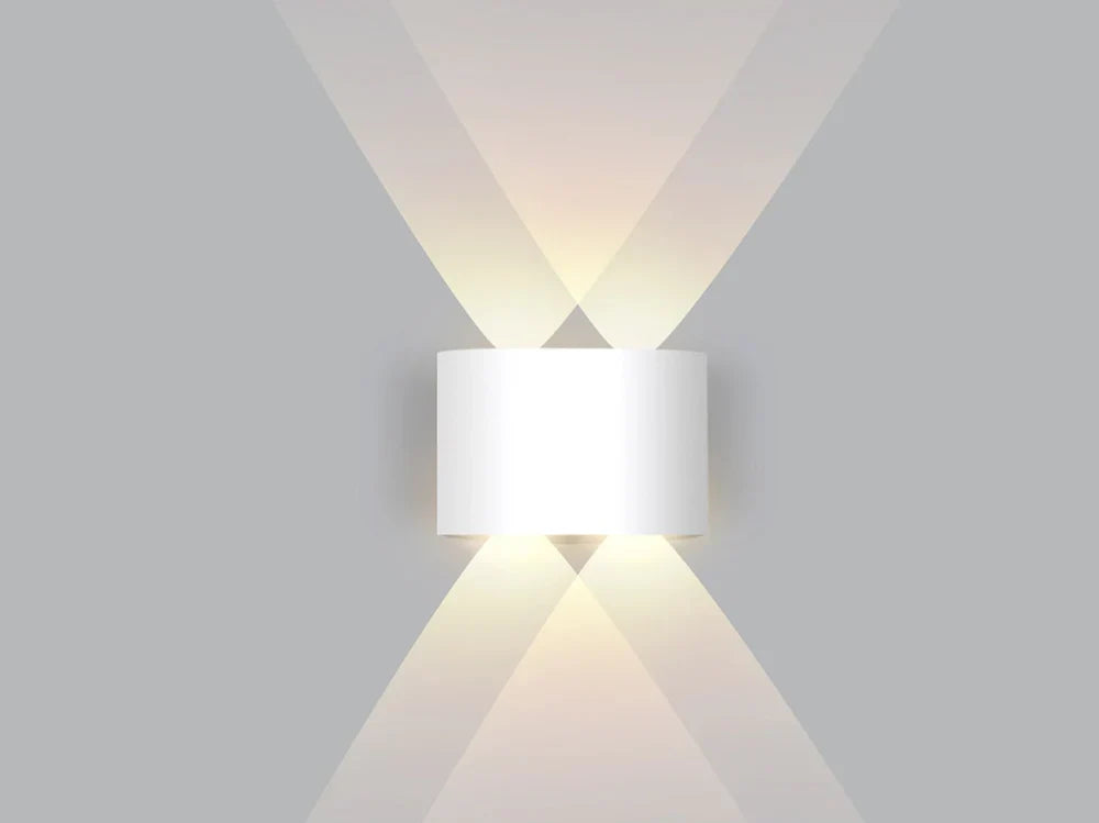 Moderne LED Wandleuchte mit Auf- und Abstrahlung – Warmweiß