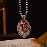 Männliche Anhänger-Halskette | Mystisches Auge | Vintage-Charme