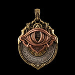 Männliche Anhänger-Halskette | Mystisches Auge | Vintage-Charme