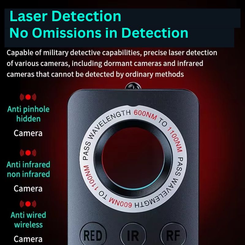 Intelligenter versteckter Kameradetektor mit mehreren Erkennungsmodi
