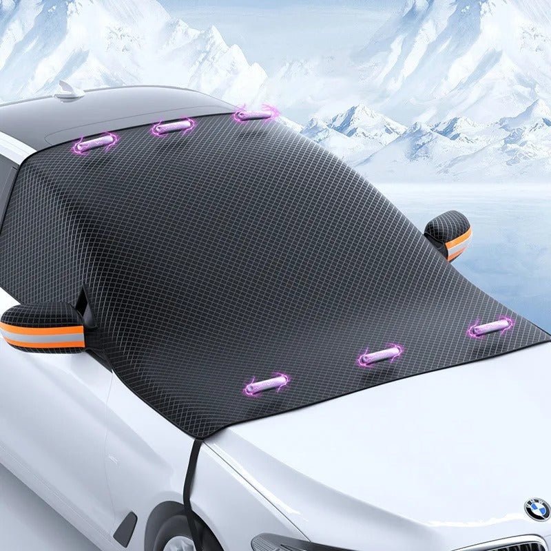 Weatherproof car cover made of durable fabric