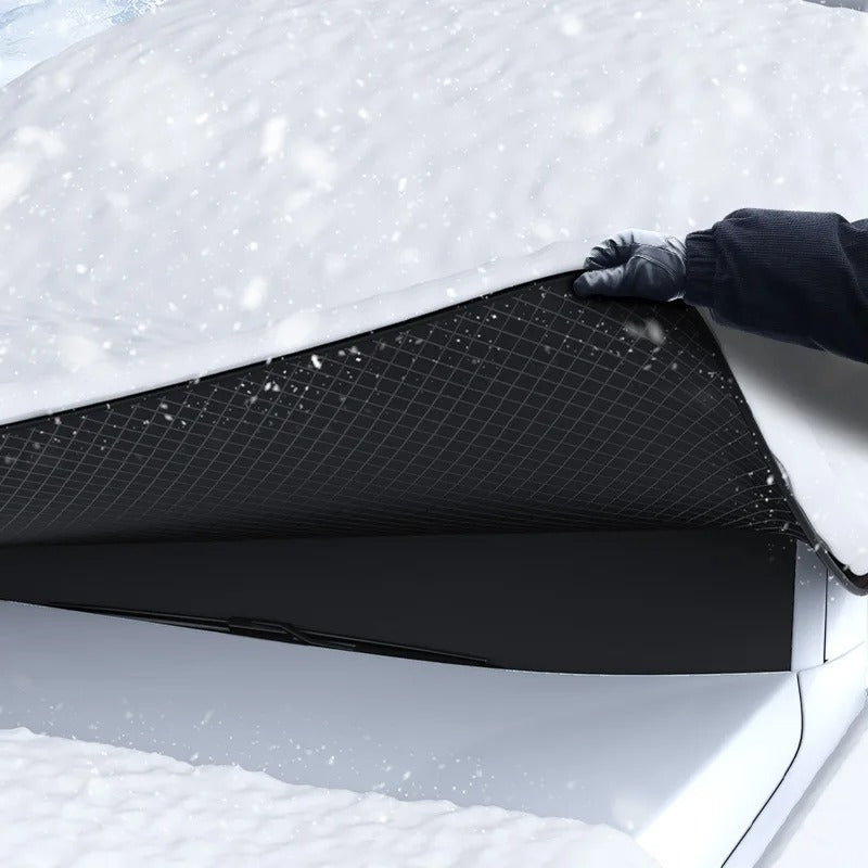 Weatherproof car cover made of durable fabric