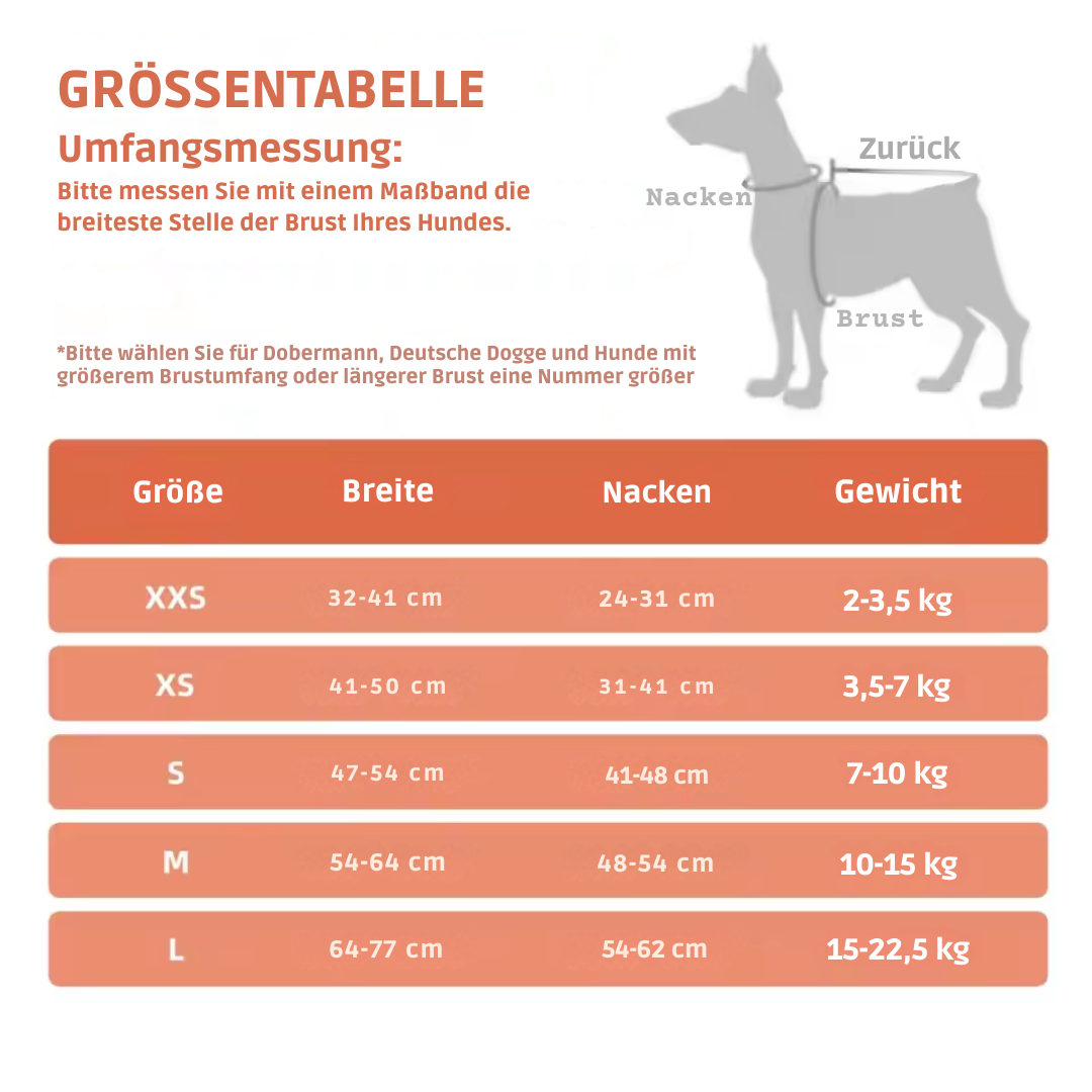 Atmungsaktive, verstellbare und bequeme Hundegeschirr