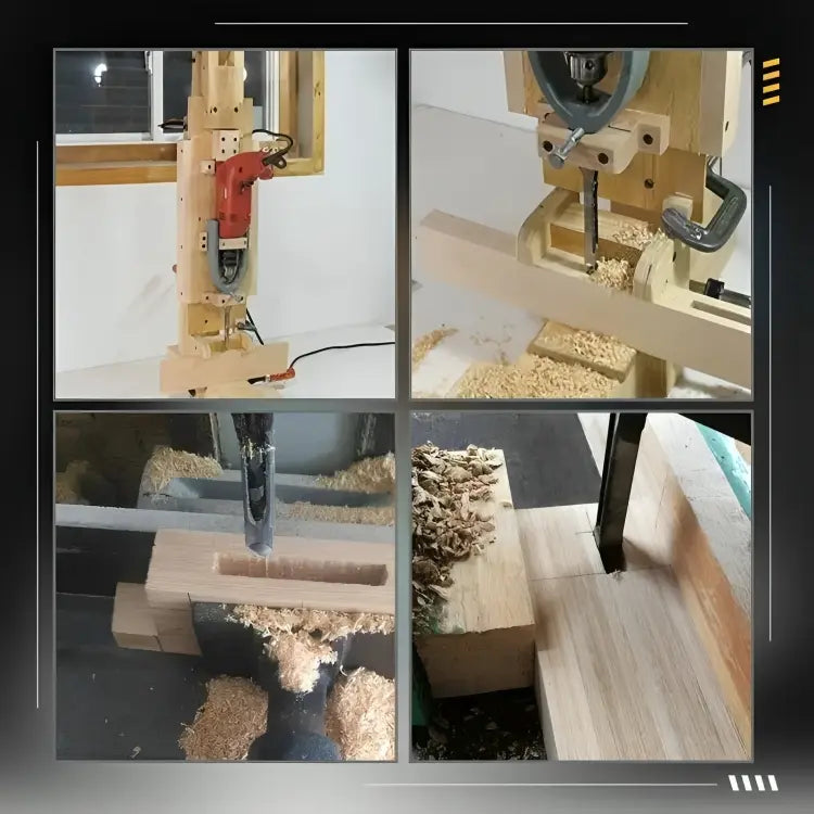 Präzisions-Holzbohrer | Quadrat-Zapfenbohrset für Holz | Mit Späneabfuhr