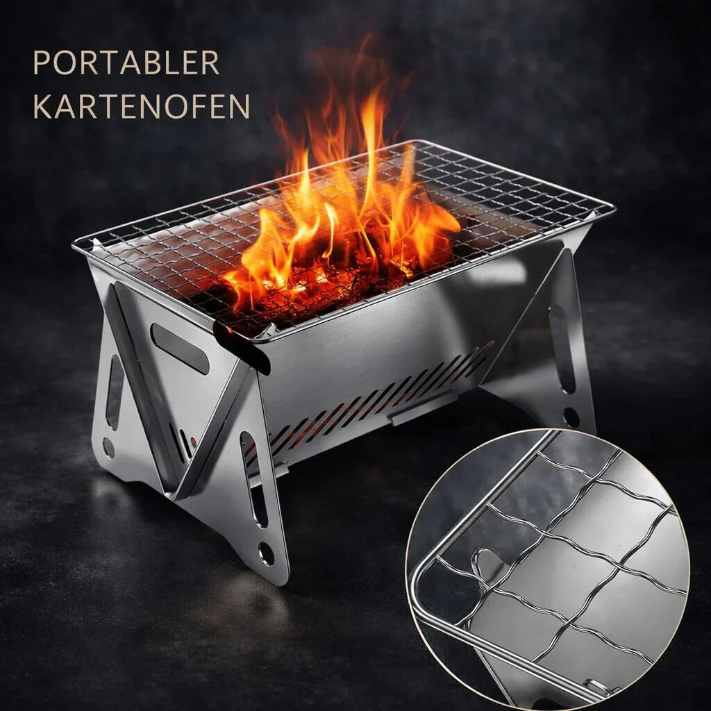 Kompakter Holzkohlegrill | Einfacher Aufbau | Robuste Bauweise