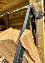 Wand Holzspalter | Hebelmechanismus | Sichere Holzspaltung | Kohlenstoffstahl