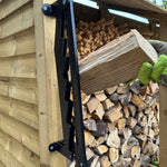 Wand Holzspalter | Hebelmechanismus | Sichere Holzspaltung | Kohlenstoffstahl