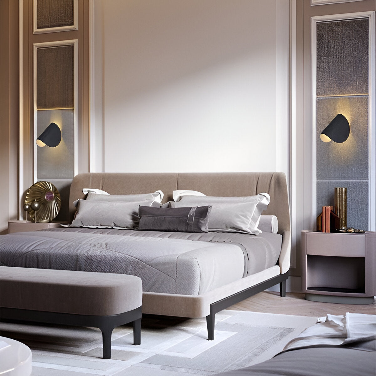 Flexibly Adjustable Metal Wall Lamp for Every Room