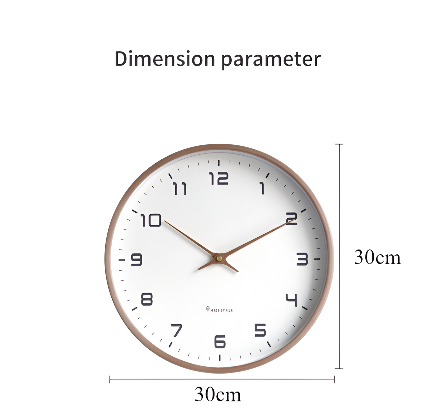 Elysium Wooden Wall Clock – Stylish Clock in Scandinavian Design
