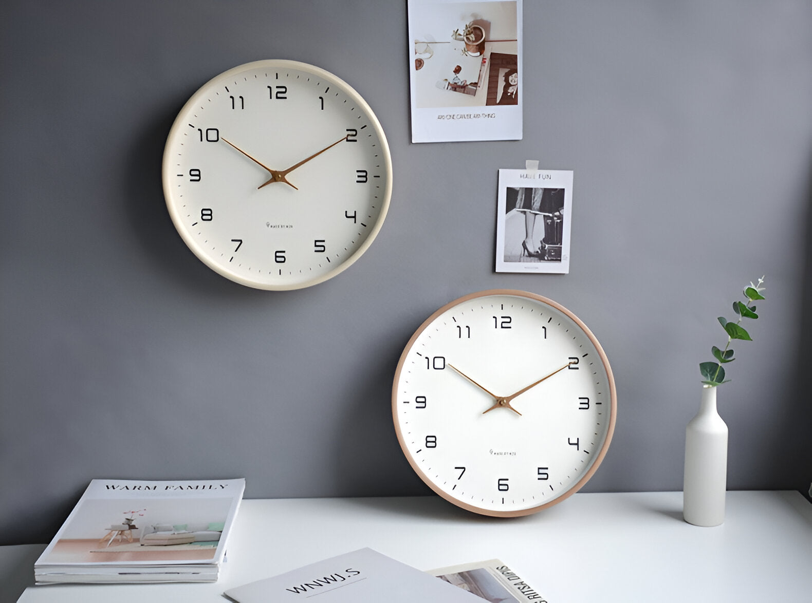 Elysium Wooden Wall Clock – Stylish Clock in Scandinavian Design