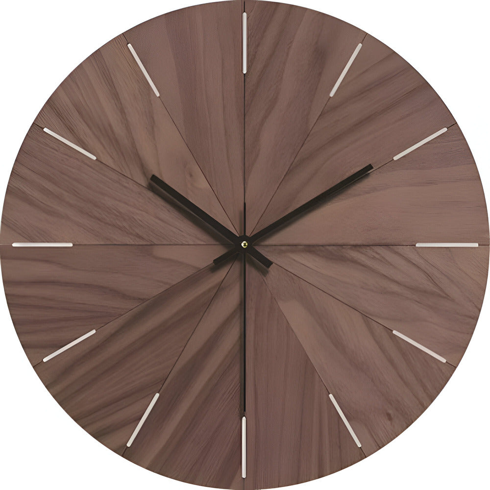 Moderne Wanduhr aus massivem Holz – Minimalistisches Design