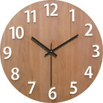 Moderne Wanduhr aus massivem Holz – Minimalistisches Design