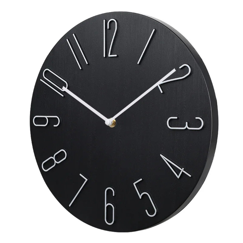 Moderne Wanduhr im minimalistischen Design – Lautlos mit Quarzwerk