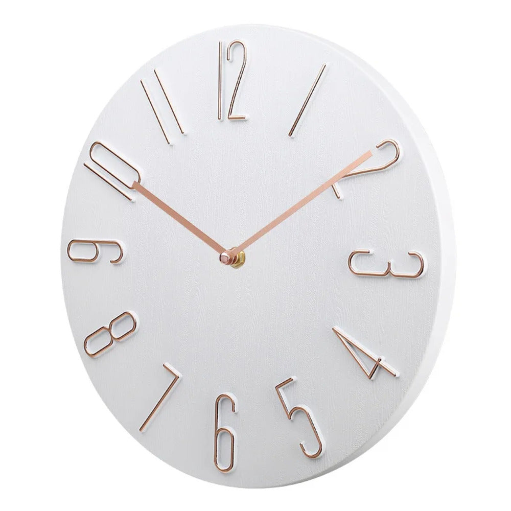 Moderne Wanduhr im minimalistischen Design – Lautlos mit Quarzwerk
