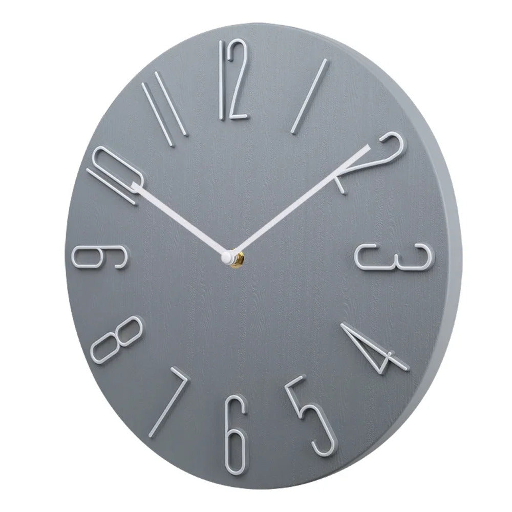 Moderne Wanduhr im minimalistischen Design – Lautlos mit Quarzwerk