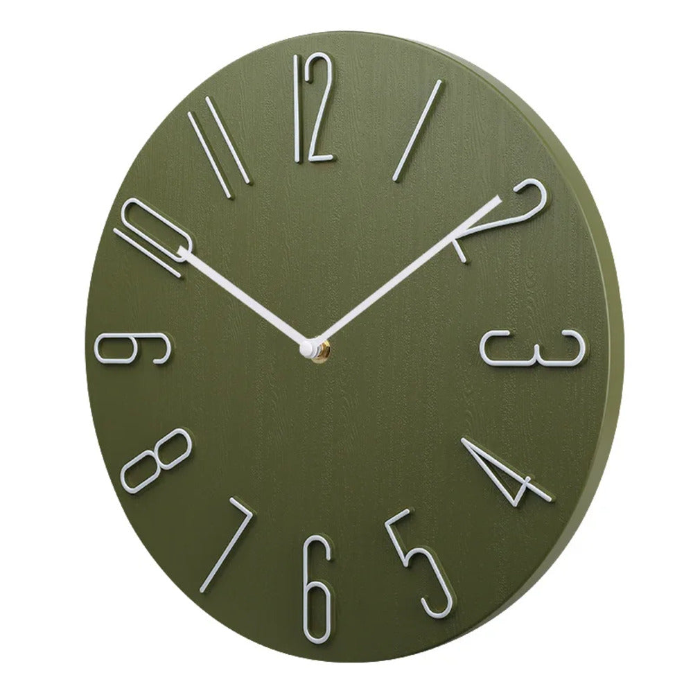 Moderne Wanduhr im minimalistischen Design – Lautlos mit Quarzwerk