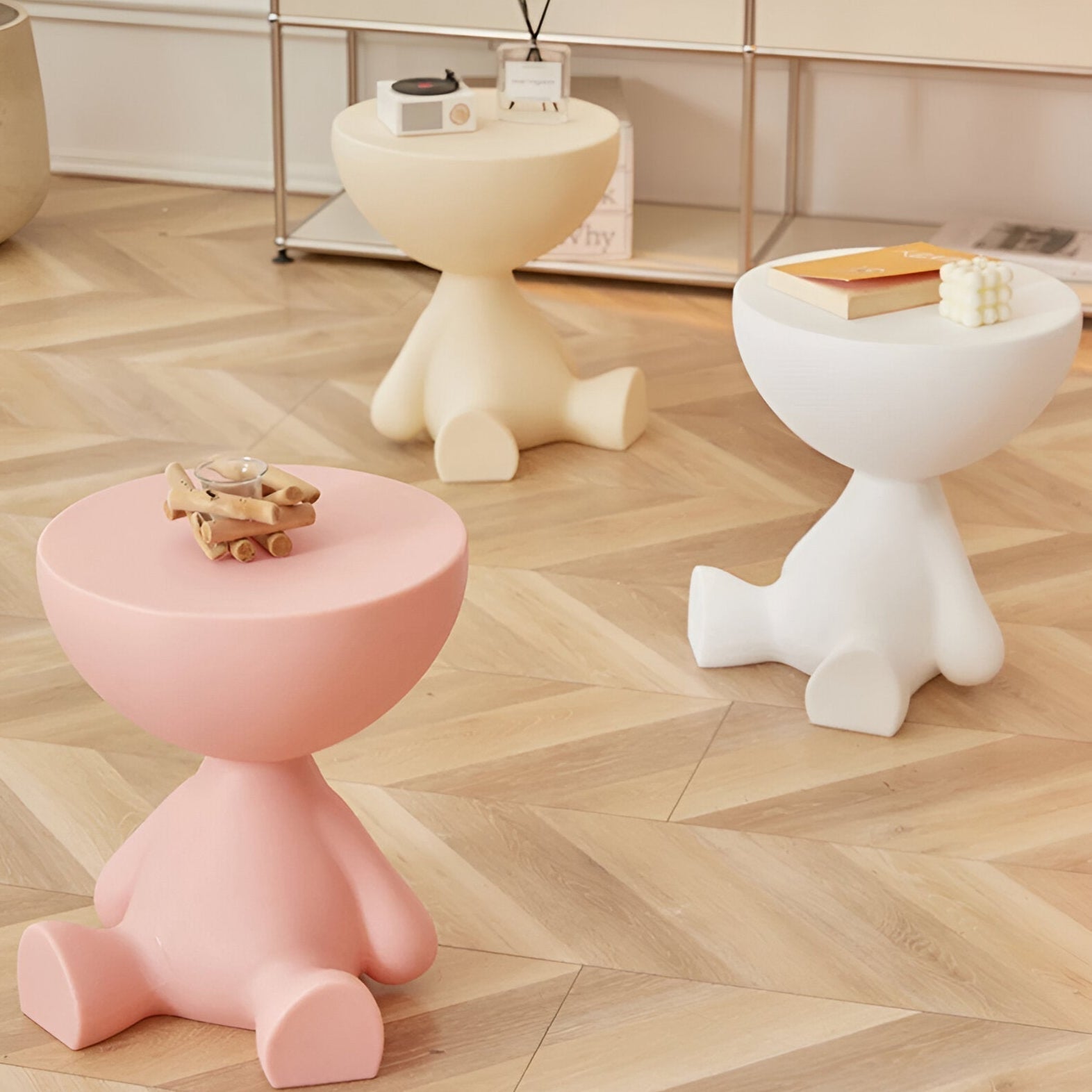 Runder Couchtisch – Eleganter Beistelltisch für Wohnzimmer und Innenräume