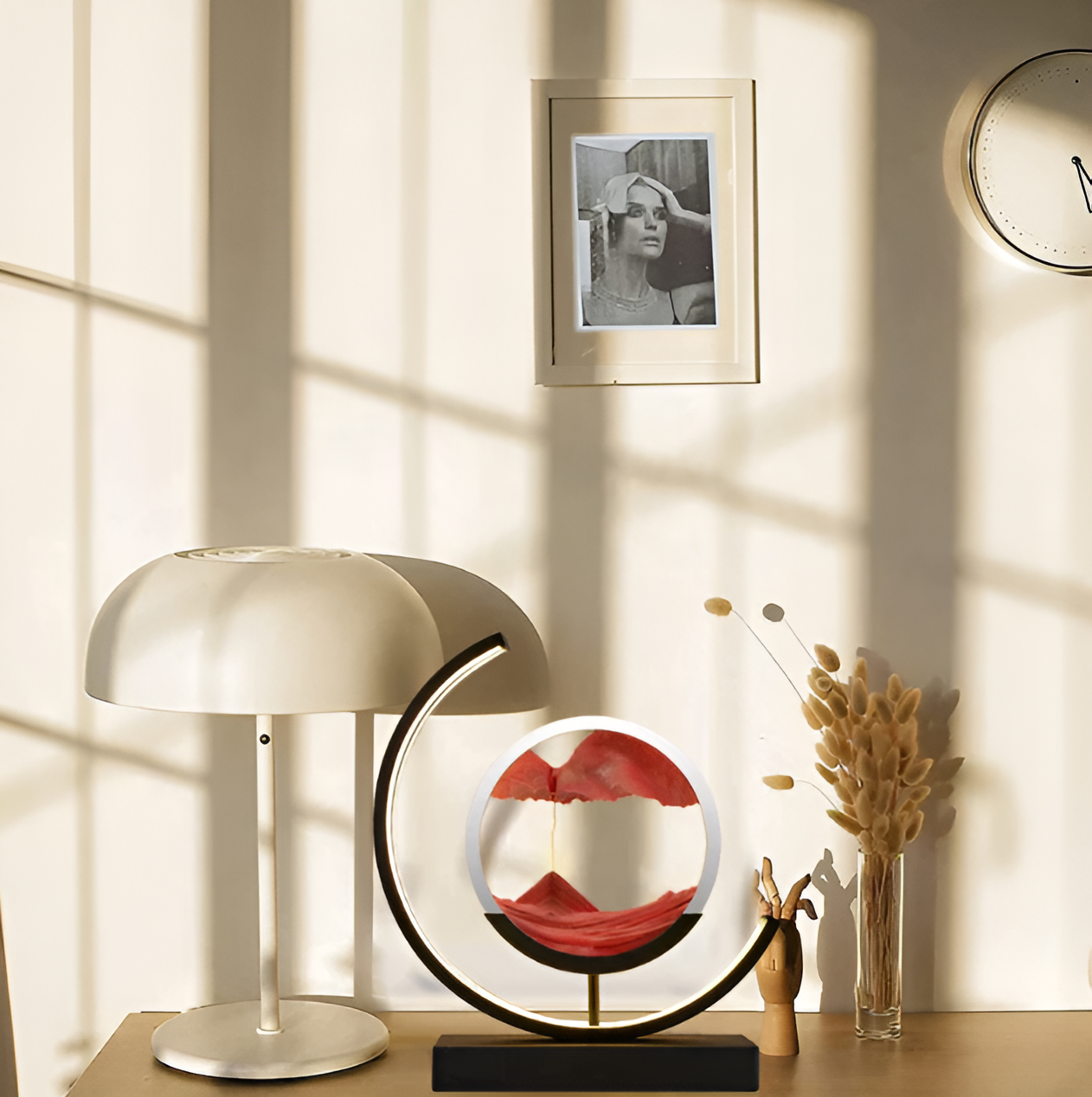 Beruhigende LED-Sandlampe mit sanften Bewegungen