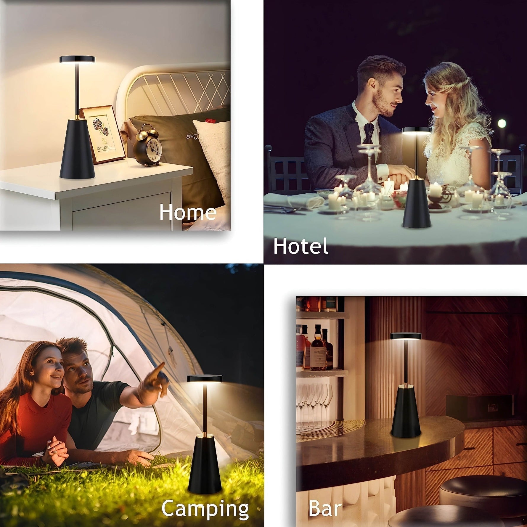 Cordless Designer Table Lamp with Dimmer Function