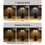 Cordless Designer Table Lamp with Dimmer Function