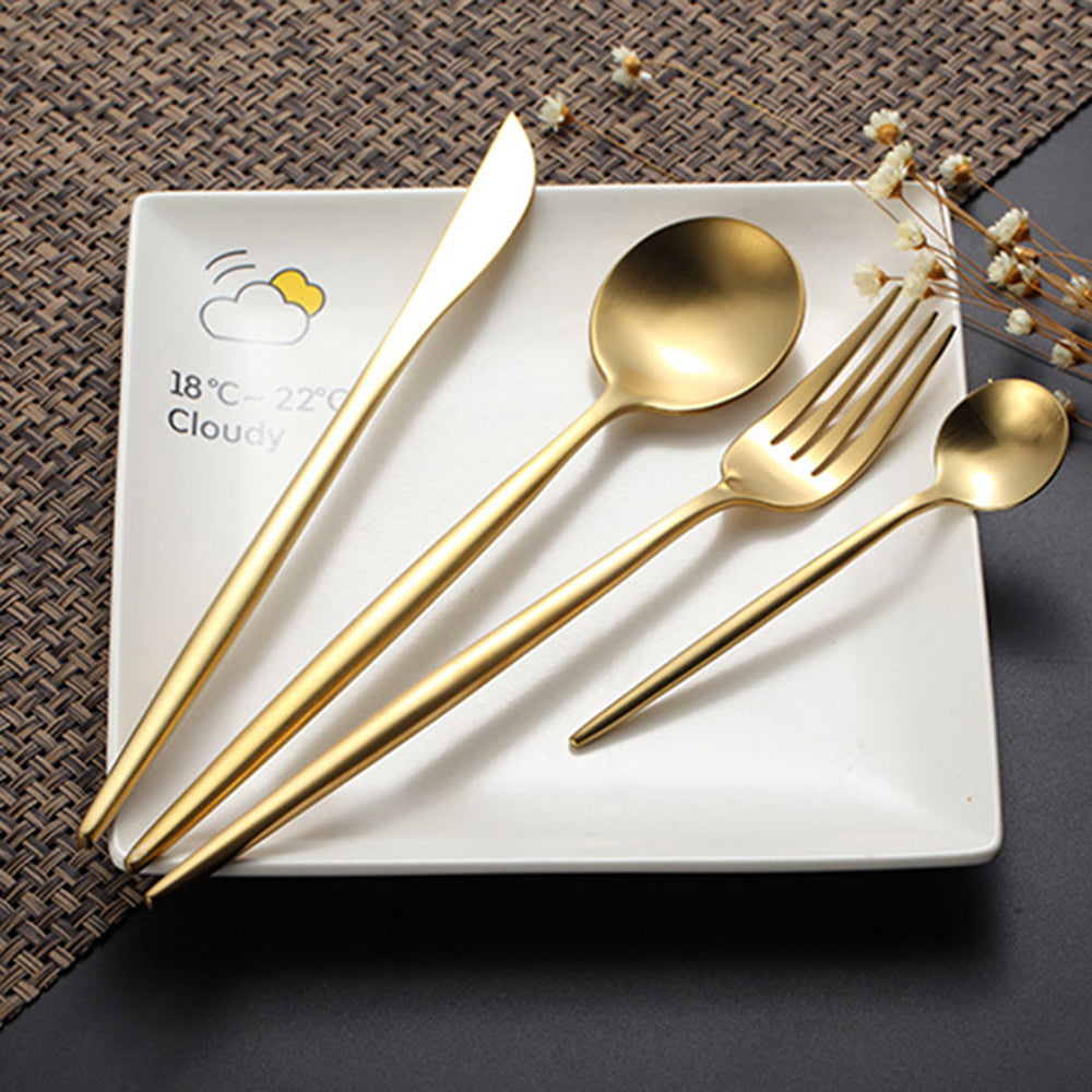 Elegantes Besteckset in Gold – Schlichte Eleganz