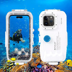 Fully waterproof smartphone case for 40 meters depth